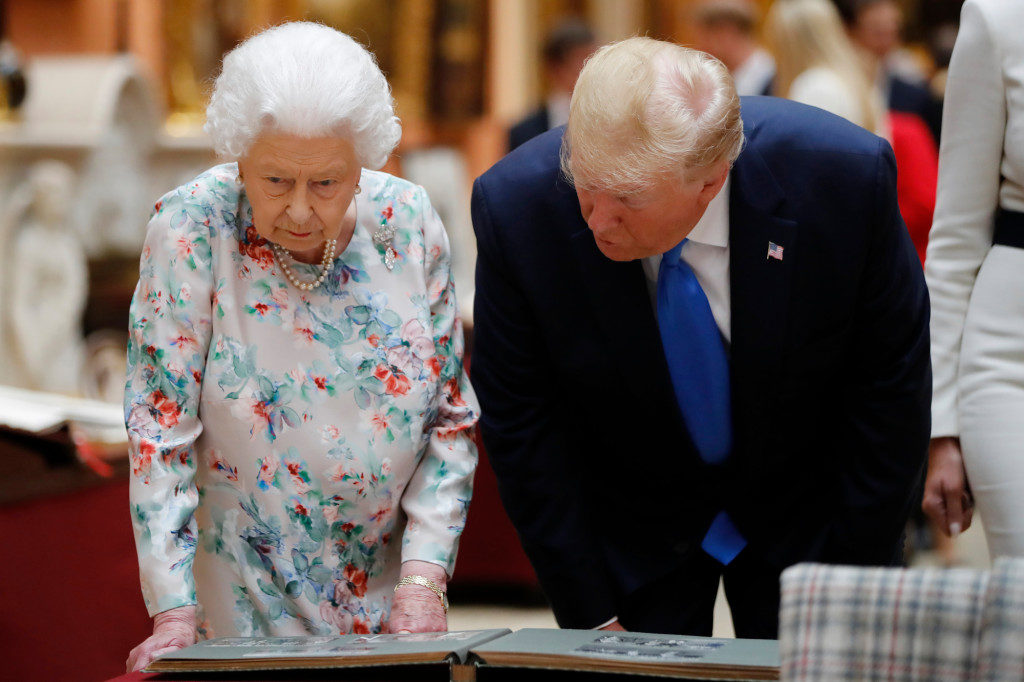 The Queen Gifts President Trump Churchill’s Book on World War II