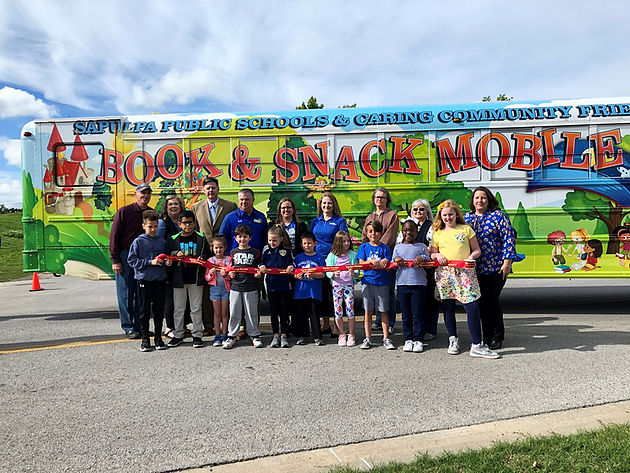 Book & Snack Mobile Ribbon Cutting Ceremony
