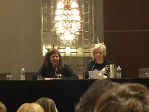 Lisa Unger and Karin Slaughter at ThrillerFest