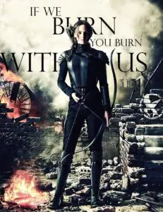 "If we burn, you burn with us" Mockingjay quote