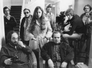 Kubrick and Nicholson on set