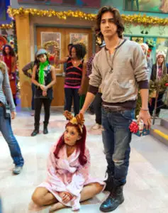 Avan Jogia and Ariana Grande on the Set of Victorious