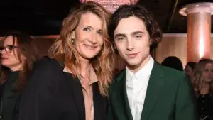 Laura Dern and Timothée Chalamet