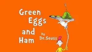 The cover of 'Green Eggs and Ham'
