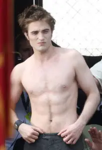 Edward shirtless