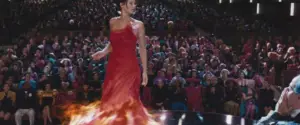 Katniss's interview scene in 'The Hunger Games' movie