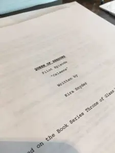 Queen of Shadows TV script