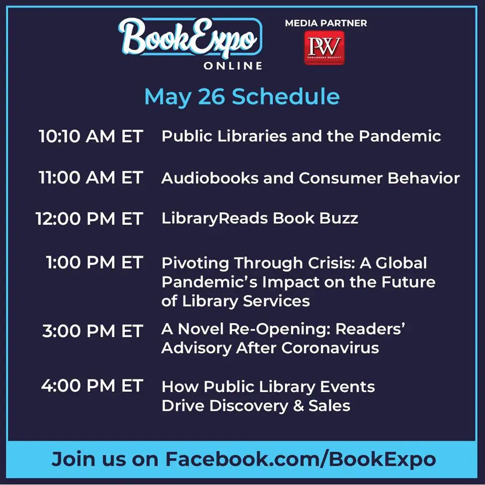 Book expo schedule May 26