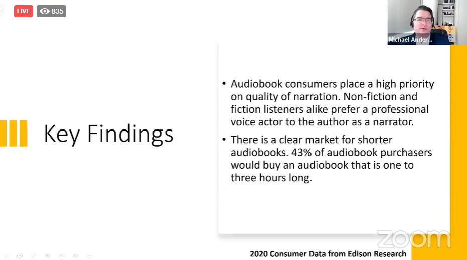 Key findings book expo audiobooks panel