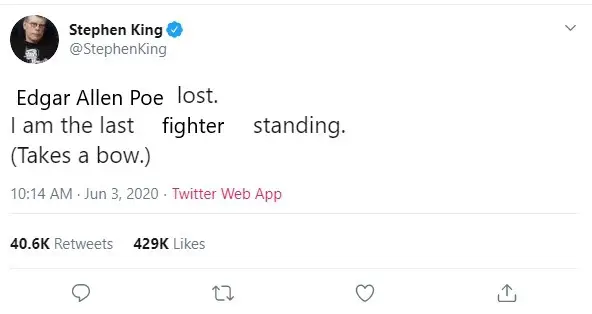 author fight club tweet