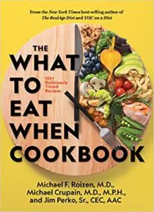 book cover of the what to eat when cookbook 
