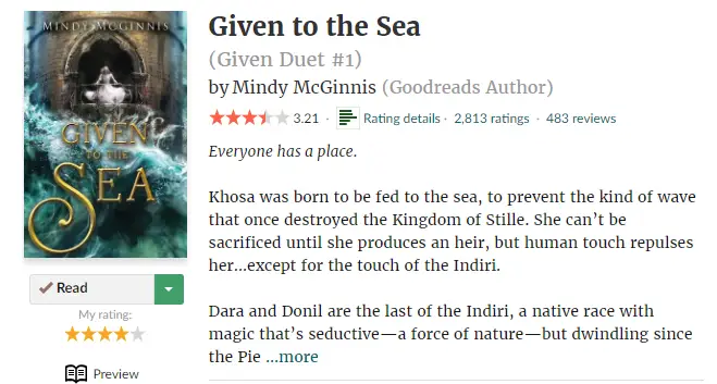 given to the sea