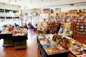 interior of bluestockings bookstore