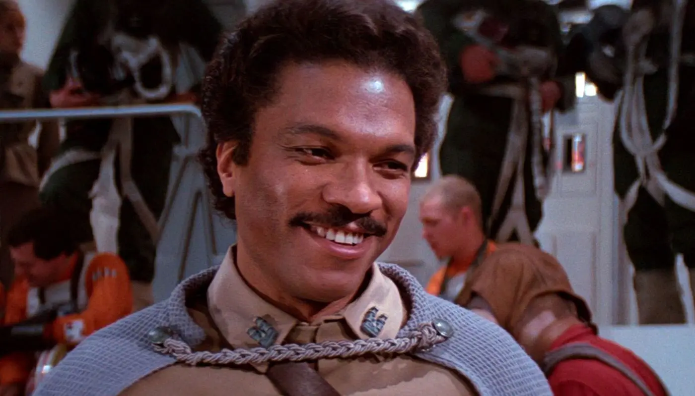 Lando Calrissian and character from Star Wars