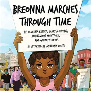 book cover of Breonna marches through time