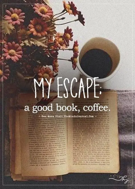 A book and a cup of coffee