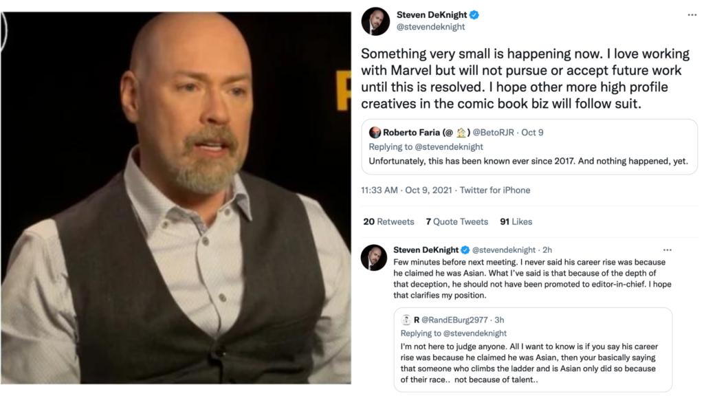Marvel Writer Quits After Editor-In-Chief Faked Being Asian!